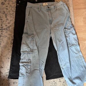 Lot of 2 women’s wide leg jeans